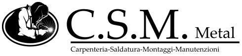 logo csm metal vettoriale nero